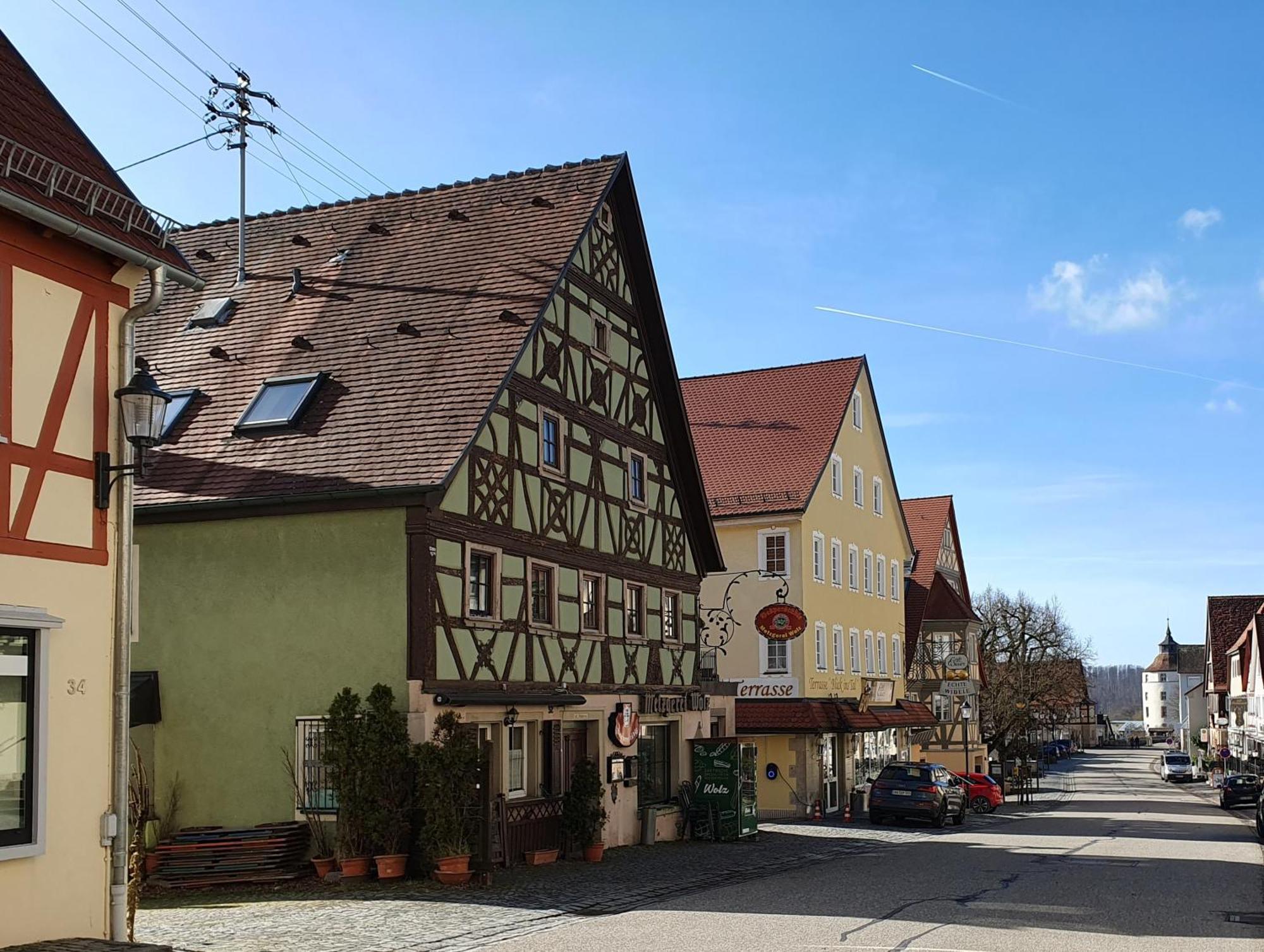 Metzgerei Und Pension Wolz Langenburg Buitenkant foto